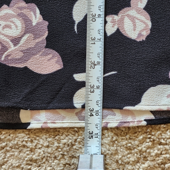 Mud Pie lace-up shirt Dress Floral Pattern  Size Large - Picture 5 of 10